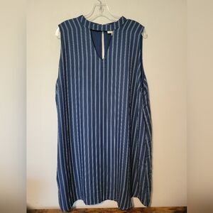 NEW Blu Pepper Dress Size 3XL Navy with White Stripe